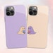 Couple Dinosaur Phone Case, Cute Baby Dino Cover for iPhone 13, 12, 11, XR, XS, X, SE 2020, 8, 7, fits Samsung S10, S20, S21, A51, A52, A72 