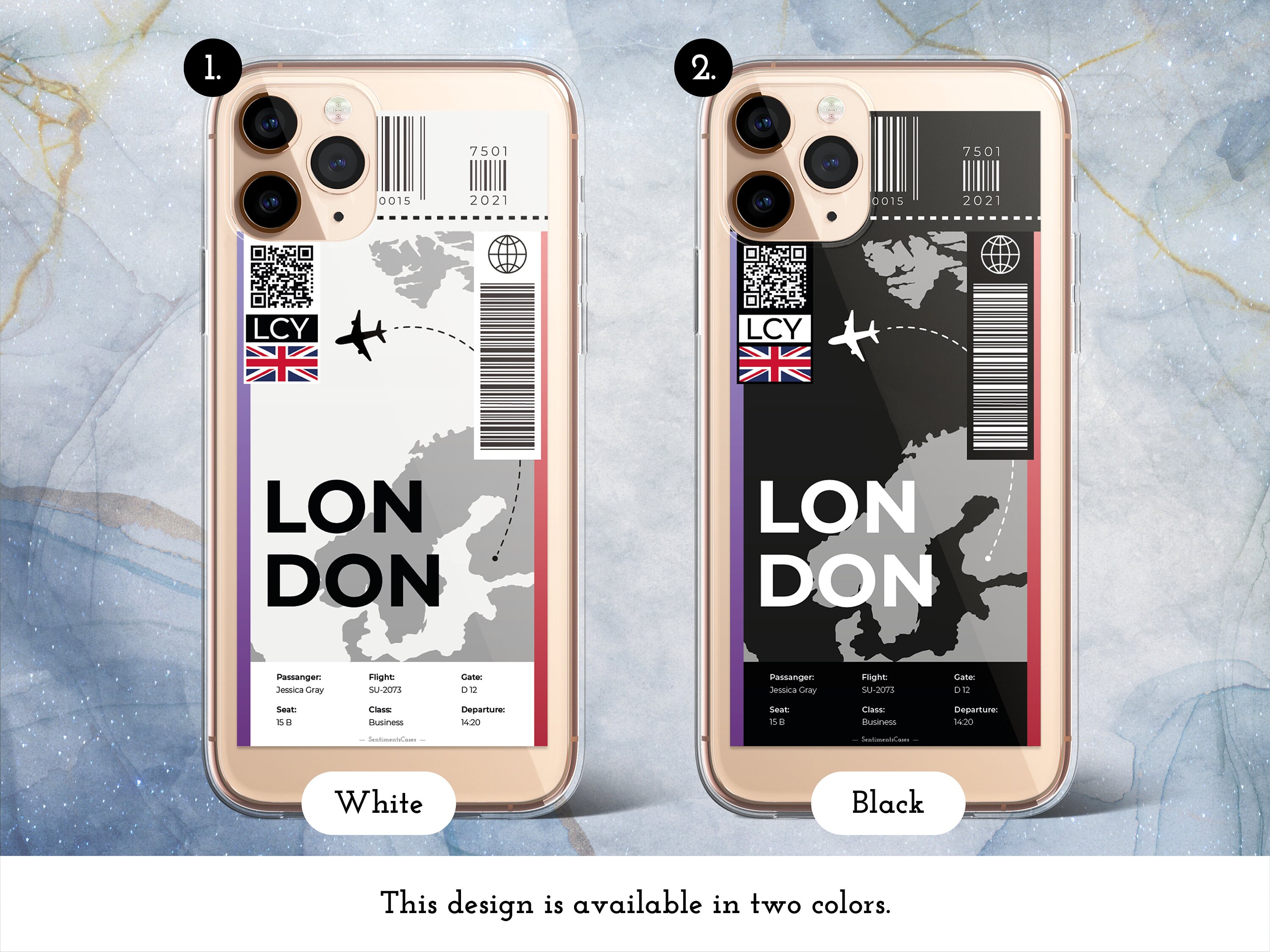 Plane Ticket Phone Case Boarding Pass Fits Iphone 13 13 Pro Etsy