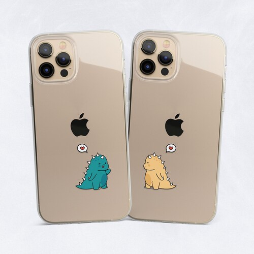 Matching Phone Cases Cute Dinos Cover Fits Iphone 13 Pro 12 Etsy Uk