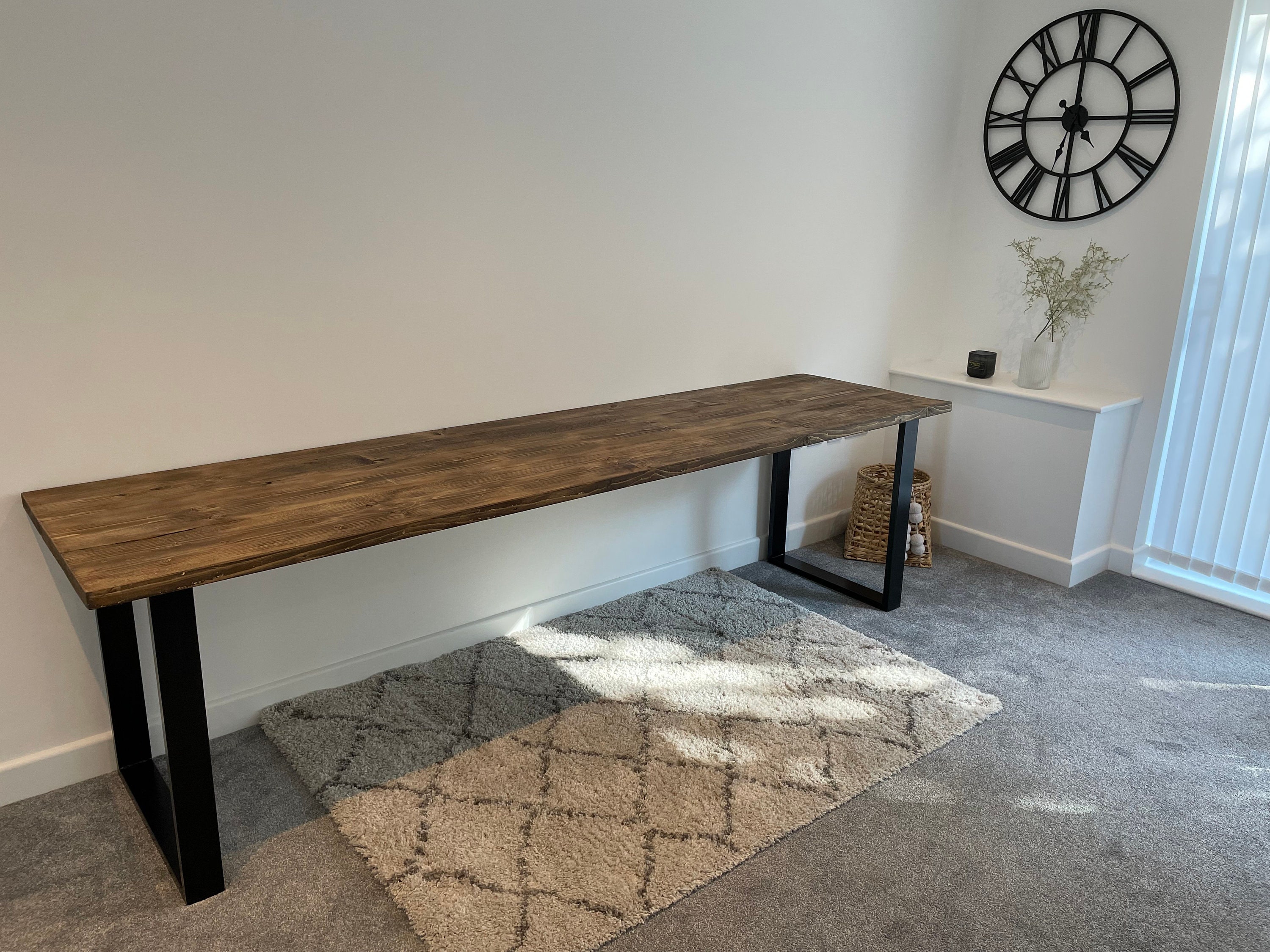 Computer Desk With Square Frame Legs Etsy UK