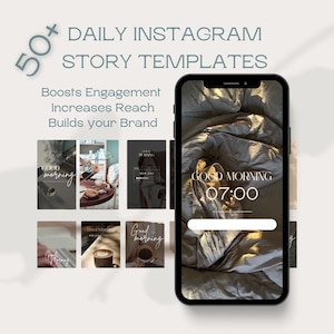 Instagram Story Template Good Morning Bundle, Social Media Manager, Personalized Posts, Content Creator Templates, Profesional Influencer
