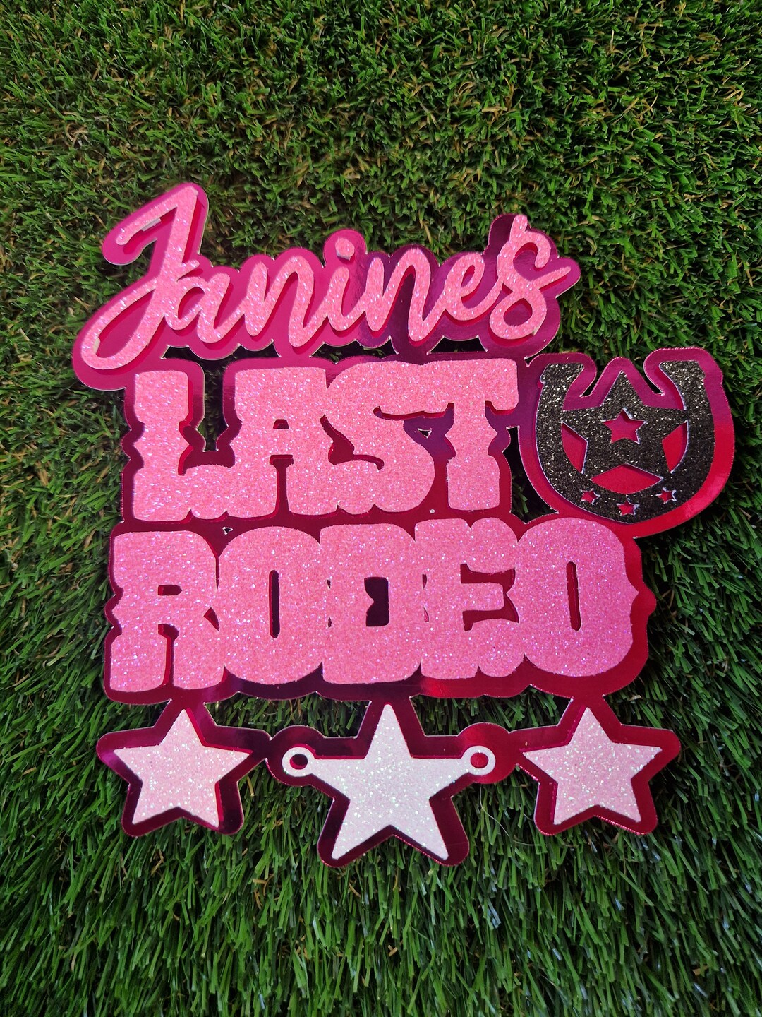 Personalised Last Rodeo Cake Topper: Cowgirl Hen Party Decor - Etsy UK