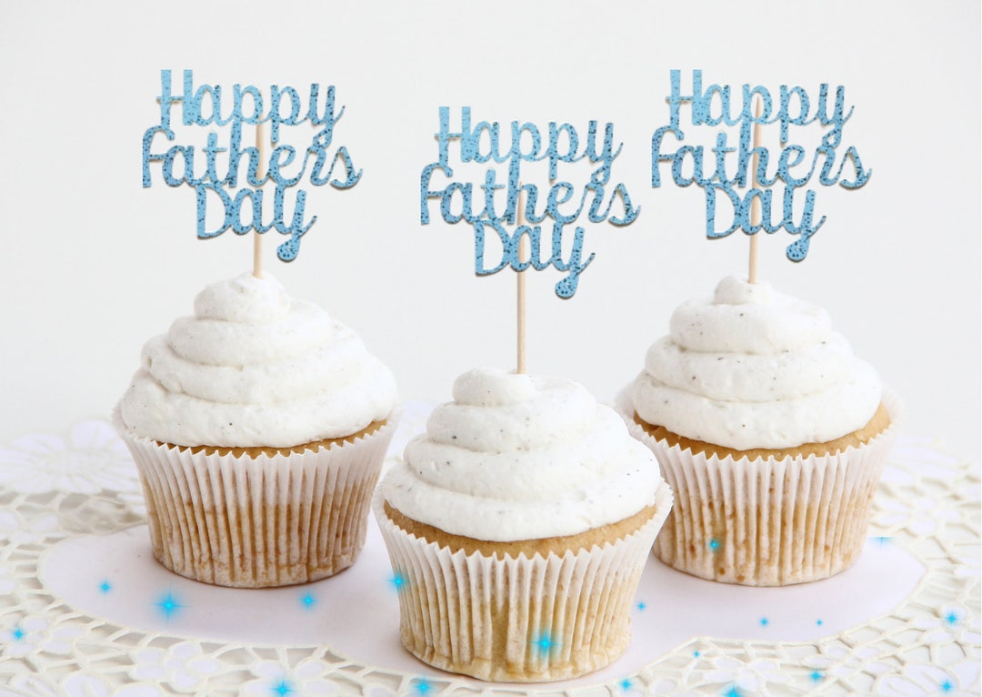 Adornos para cupcakes del Día del Padre: Decoraciones para pasteles