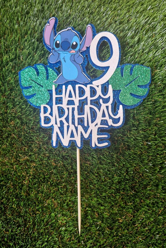 30 Décorations De Gâteau "Stitch" (Lilo Et Stitch) - Papier Plastifié 200g - Neuf