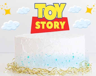 Toy Story Cake Topper, Woody & Buzz Lightyear Birthday Decorations,  Kids Toy Story  Birthday Party Cake Decoration