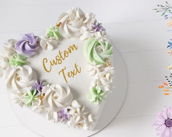 Personalised Bento Heart Cake Charms Custom Birthday Hen Party Baby wedding