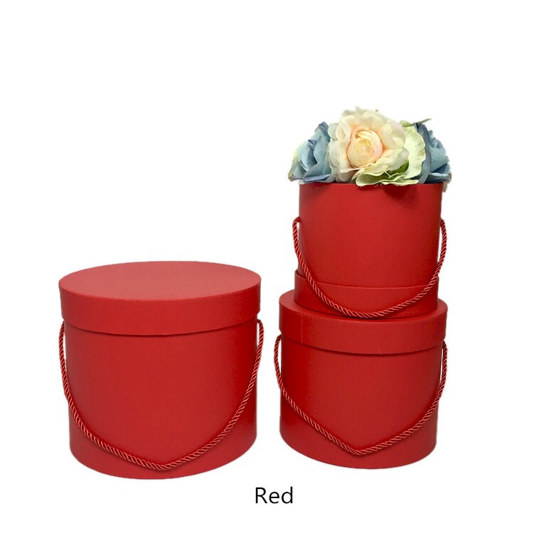 3 Set Cylinder Boxes, Circle Boxes, Luxury Boxes, Treat Boxes, Floral