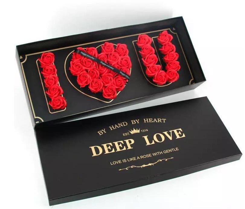 I Love You Box Luxury Boxes Floral Arrangements Treat Etsy