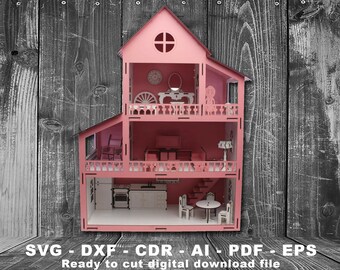 Barbie doll cardboard house Etsy IN