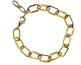 Gold Chain Link Bracelet