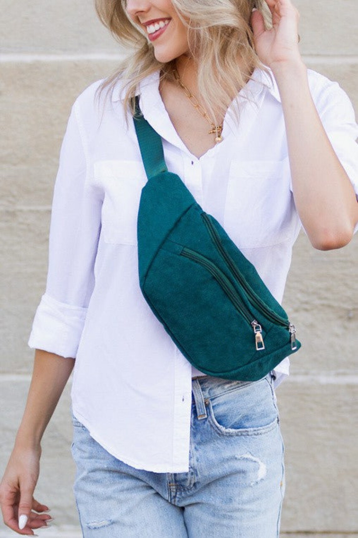 CHAMBRAY LAURA SLING BELT/BAG main image 0