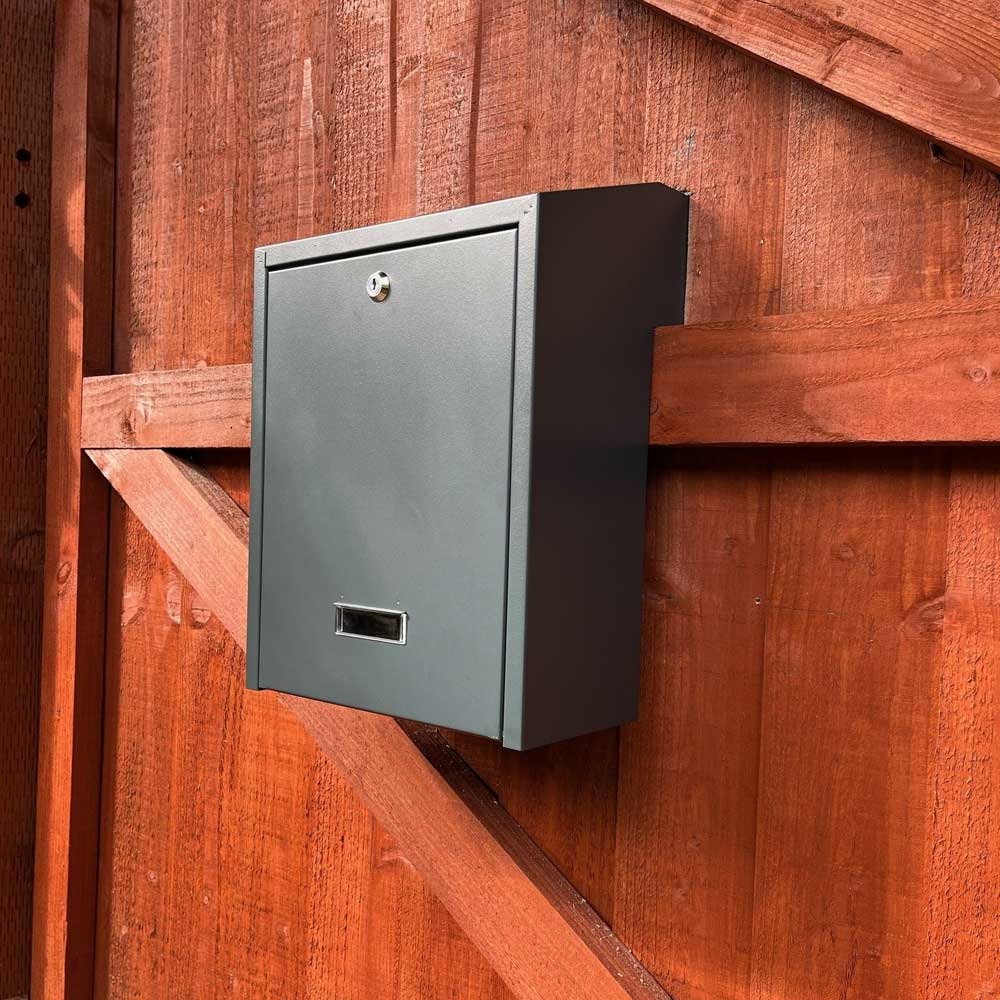 Buy Rear Access Gate Mounted Letterbox Cast Aluminium Lockable ...