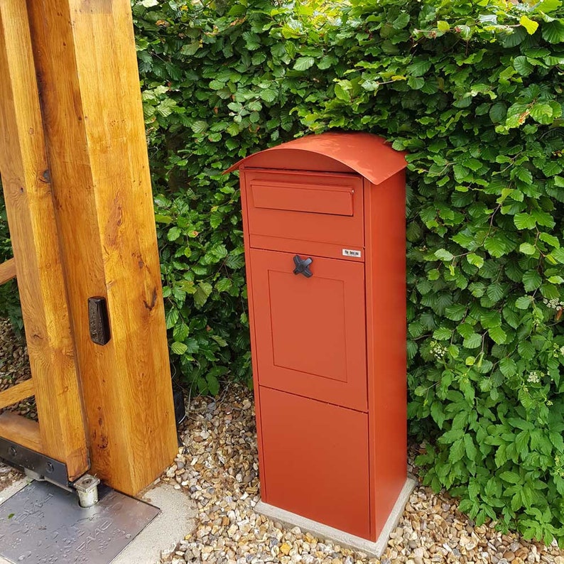 Lovisa Outdoor Parcel Box: Galvanised Steel Secure Letterbox - Etsy UK