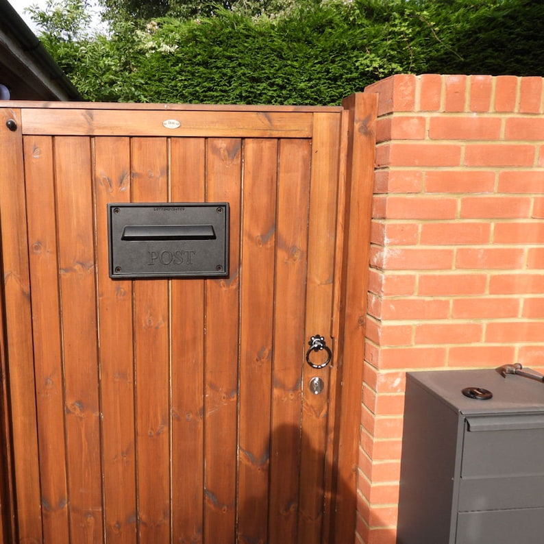 Buy Rear Access Gate Mounted Letterbox Cast Aluminium Lockable ...