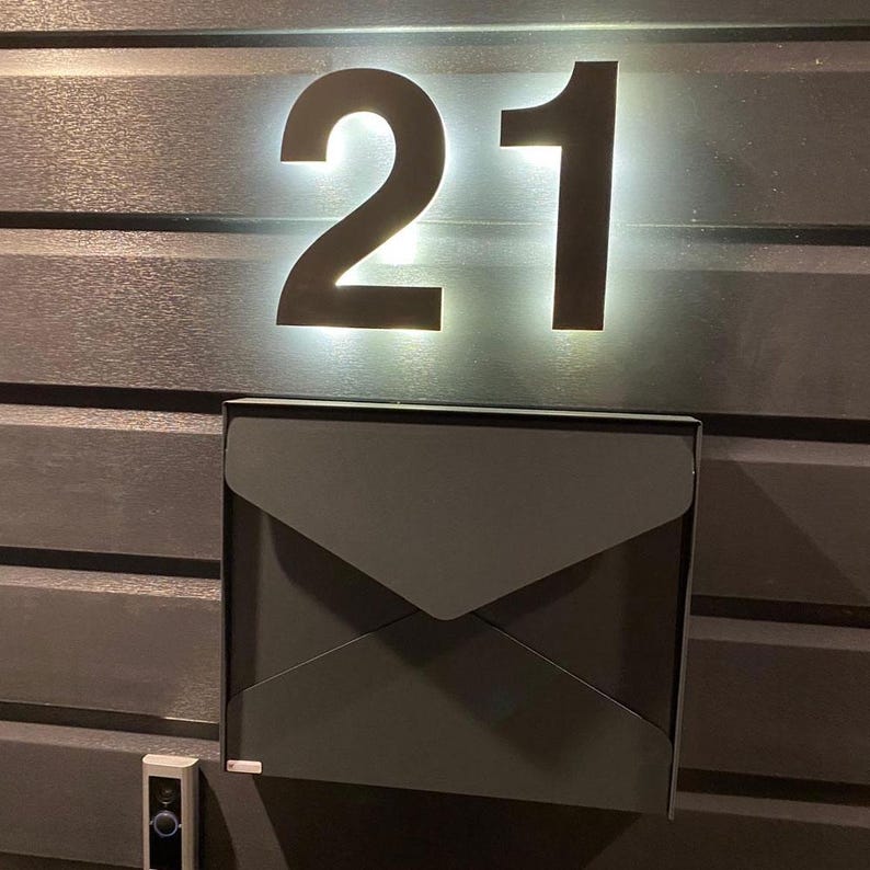 Wall Mounted External Letterbox Lockable Galvanised Steel Powder Coated ...