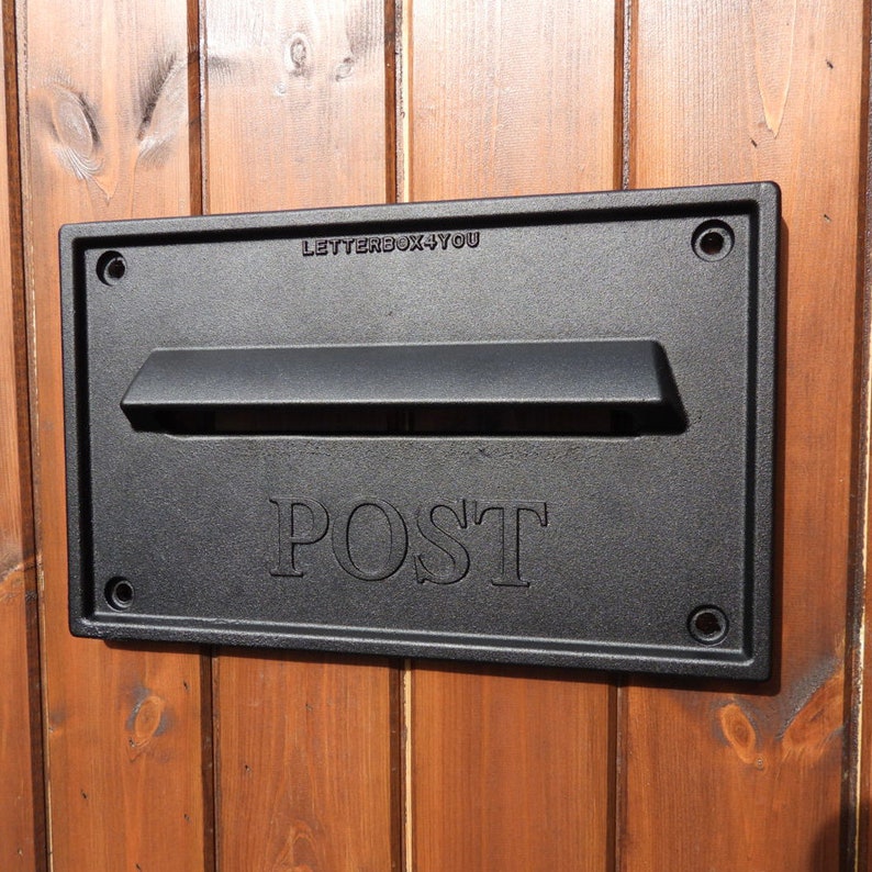 Buy Rear Access Gate Mounted Letterbox Cast Aluminium Lockable ...