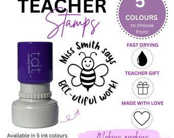Personalised Teacher Stamp, Customised Stamp, Teacher Stamp, Teacher Gift, Christmas Gift, Stamp