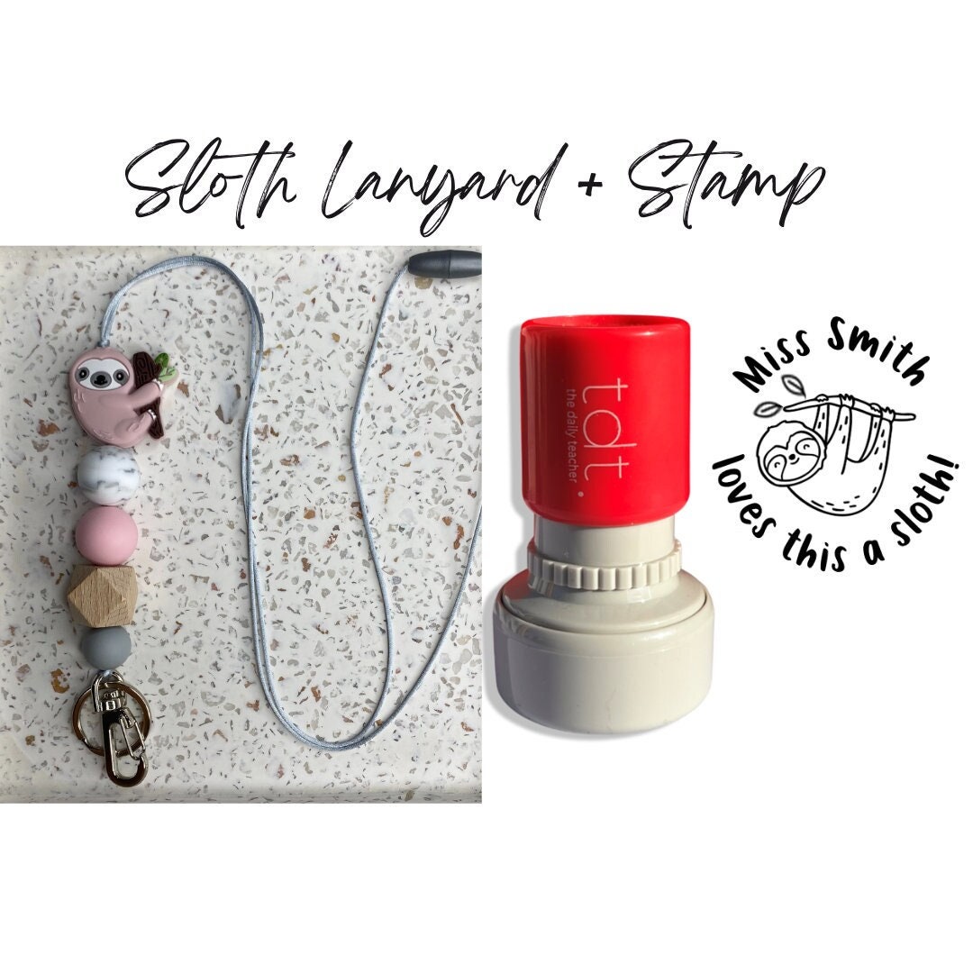 Stamp Gift Set Teacher Stamp Personalised Teacher Stamp Etsy