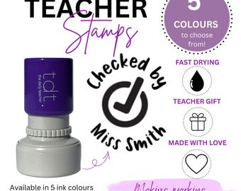 Personalised Teacher Stamp, Customised Stamp, Teacher Stamp, Teacher Gift, Christmas Gift, Stamp