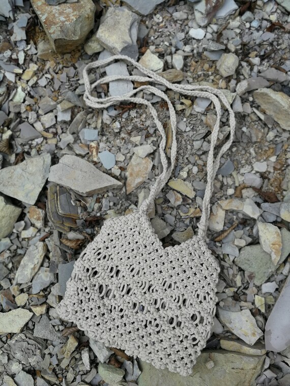 Rock Macrame Shoulder Bag