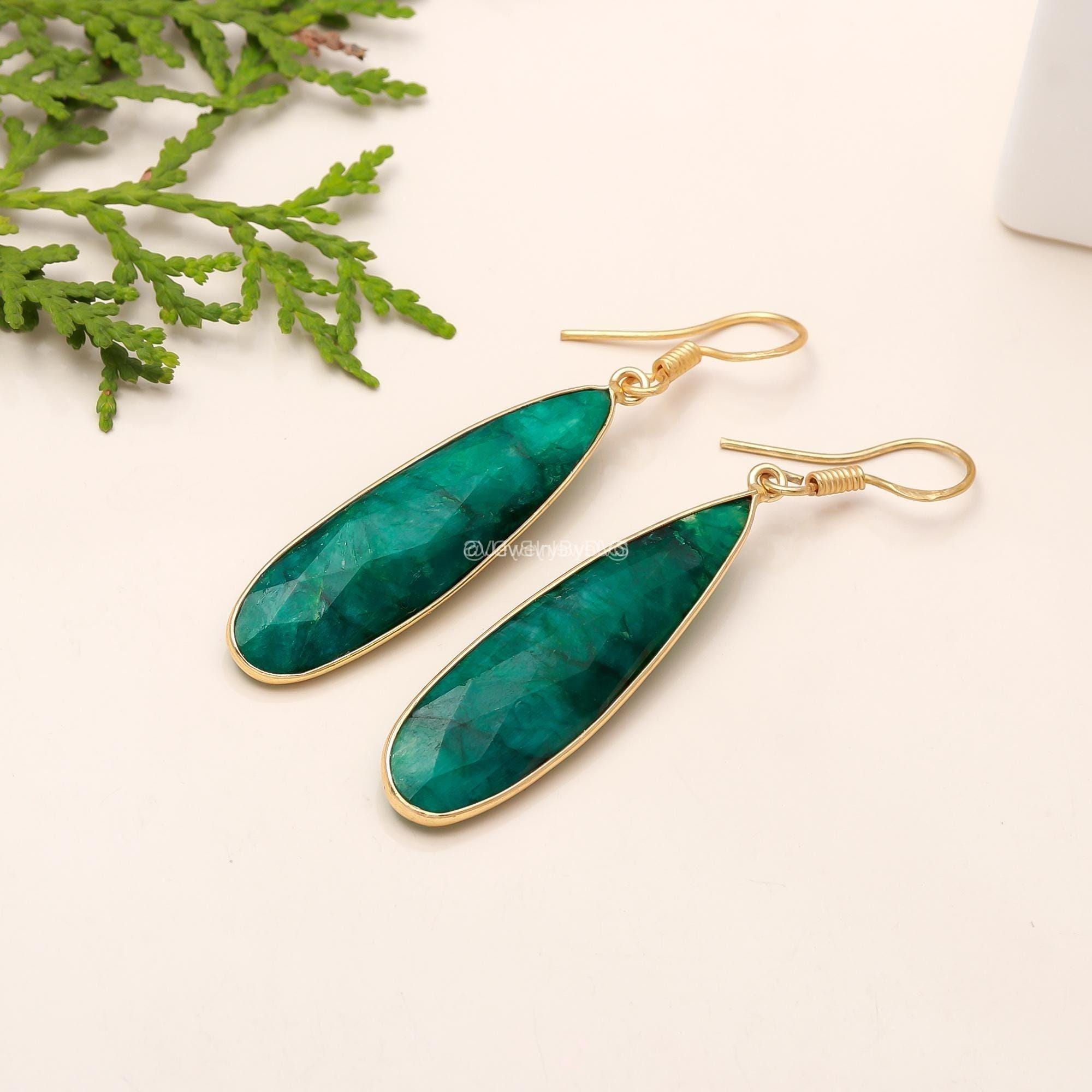 Boucles d'oreilles pendantes vintage en argent S925 avec
