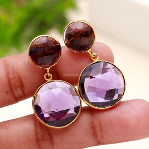 Exquisite Amethyst Earrings, Purple Gemstone Earrings, Drop & Dangle Earrings, 925 Sterling Silver Jewelry, Wedding Gift, Earrings For Her