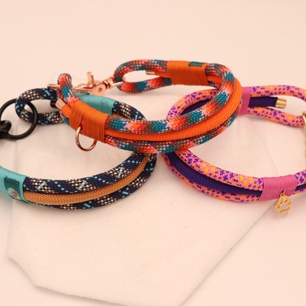 Tauleinen Hundehalsband drei Stränge - Choose your Favorite -