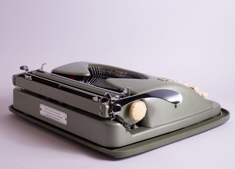 Green Adler ABC Typewriter -vintage Typewriter - Perfect Working ...
