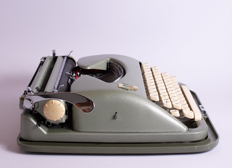 Green Adler ABC Typewriter -vintage Typewriter - Perfect Working ...