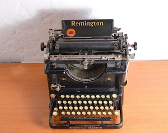 アンティーク　レミントン製タイプライター レミントンタイプライター（3つ星コンディション）、アンティーク118年