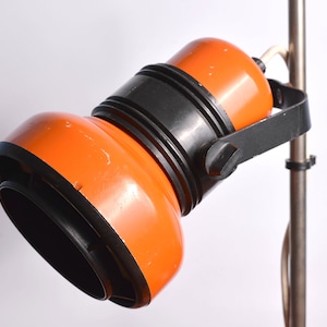 Retro Table Lamp - 1970&#39;s - Orange - Tested - Fully Working - Vintage - Eastern European Made