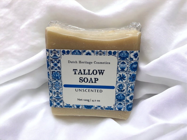 Tallow Soap, Grass Fed Beef Tallow, image 1