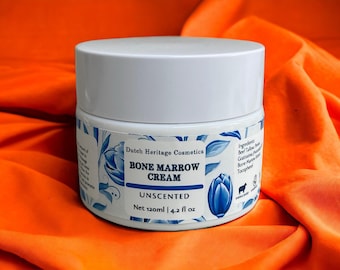 Crema de médula ósea, lujosa crema antienvejecimiento, con sebo de res alimentada con pasto y médula ósea.