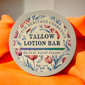 Tallow Lotion Bar, Hydrating Body Face & Hand Lotion Bar, With Calendula Oil and Jojoba Oil - 85 gram / 3 oz