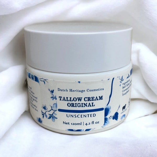 Tallow Cream Original, Hydrating Body Face & Hand Lotion