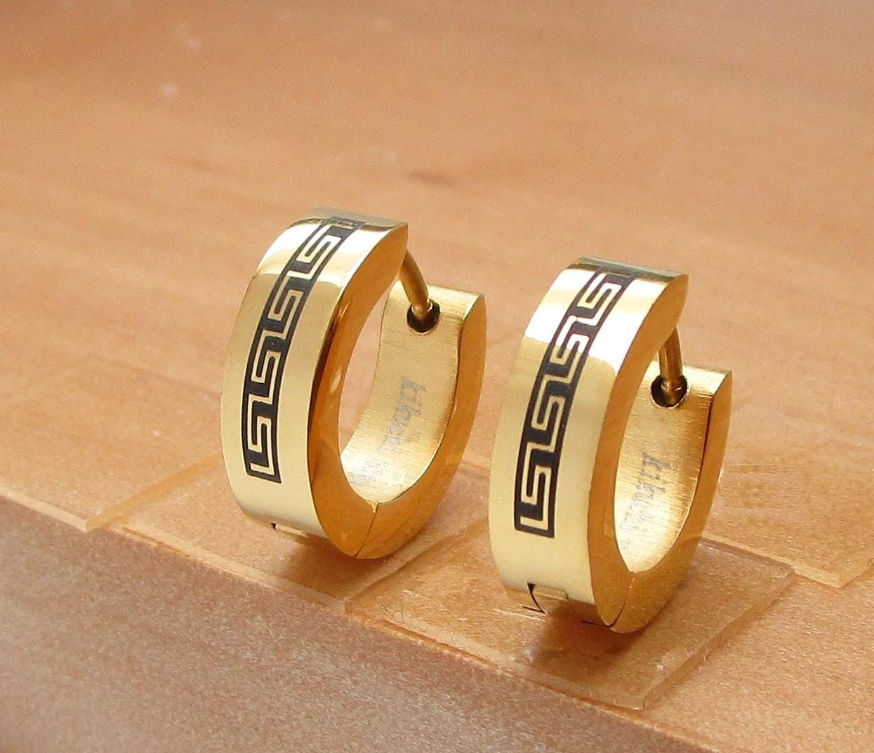 Orecchini in Titanio per Orecchie Sensibili, a Cerchio per Donne M, Ipoallergenici, 12 mm, Zirconia Cubica