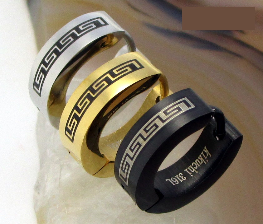 Orecchini da donna in titanio, senza nichel, ipoallergenici, per orecchie sensibili, orecchini classici, per donne, ragazze, adolescenti, nero, argento, oro, oro rosa, 1, Titanio