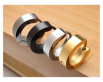 Orecchini A Cerchio Findout F1812 - Tripla Confezione Da 10, 12, 14 Mm - Acciaio Al Titanio Ipoallergenico, Placcato Oro
