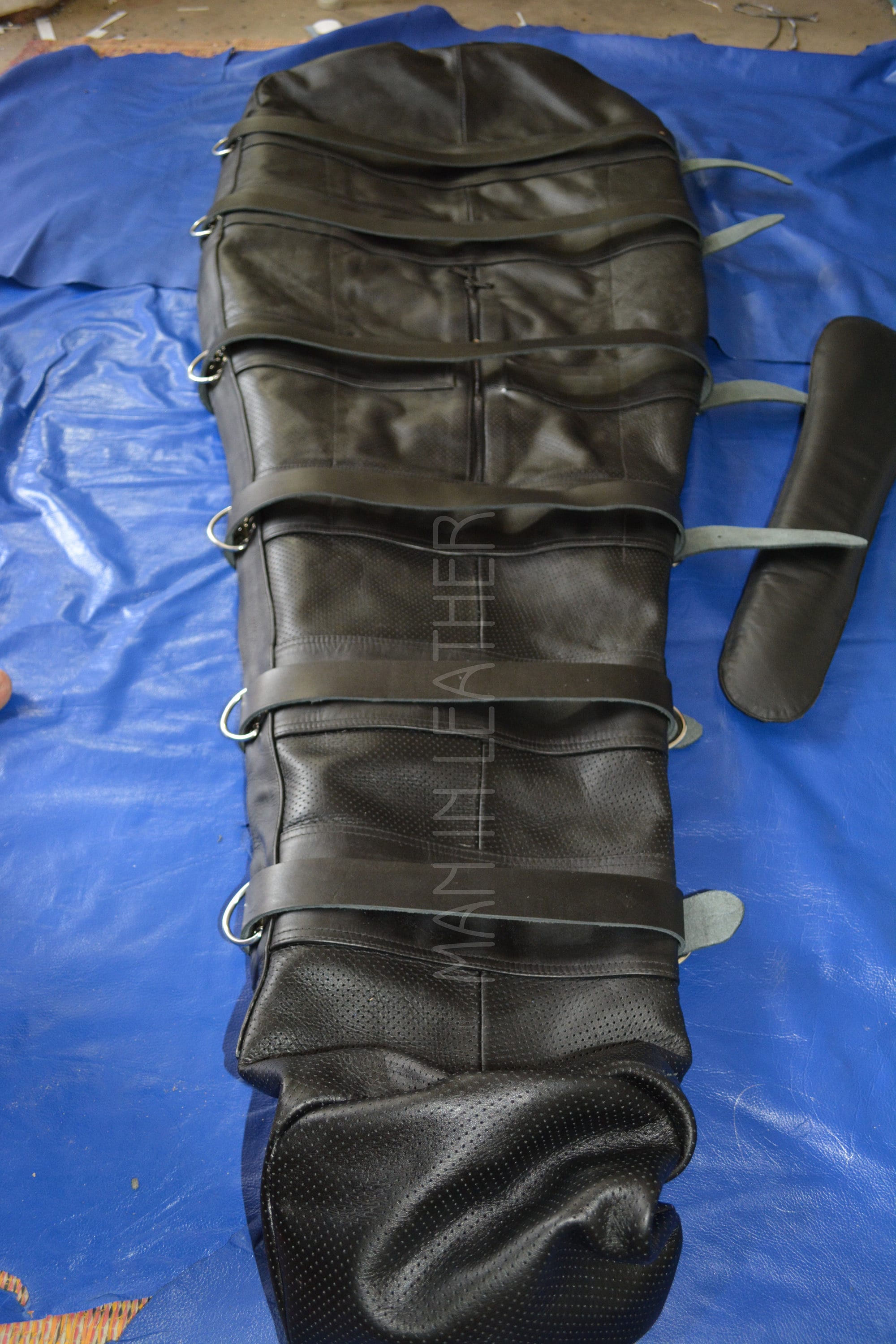Sleep Sack Perforated Leather Sleepsack With Leather Belts and Etsy