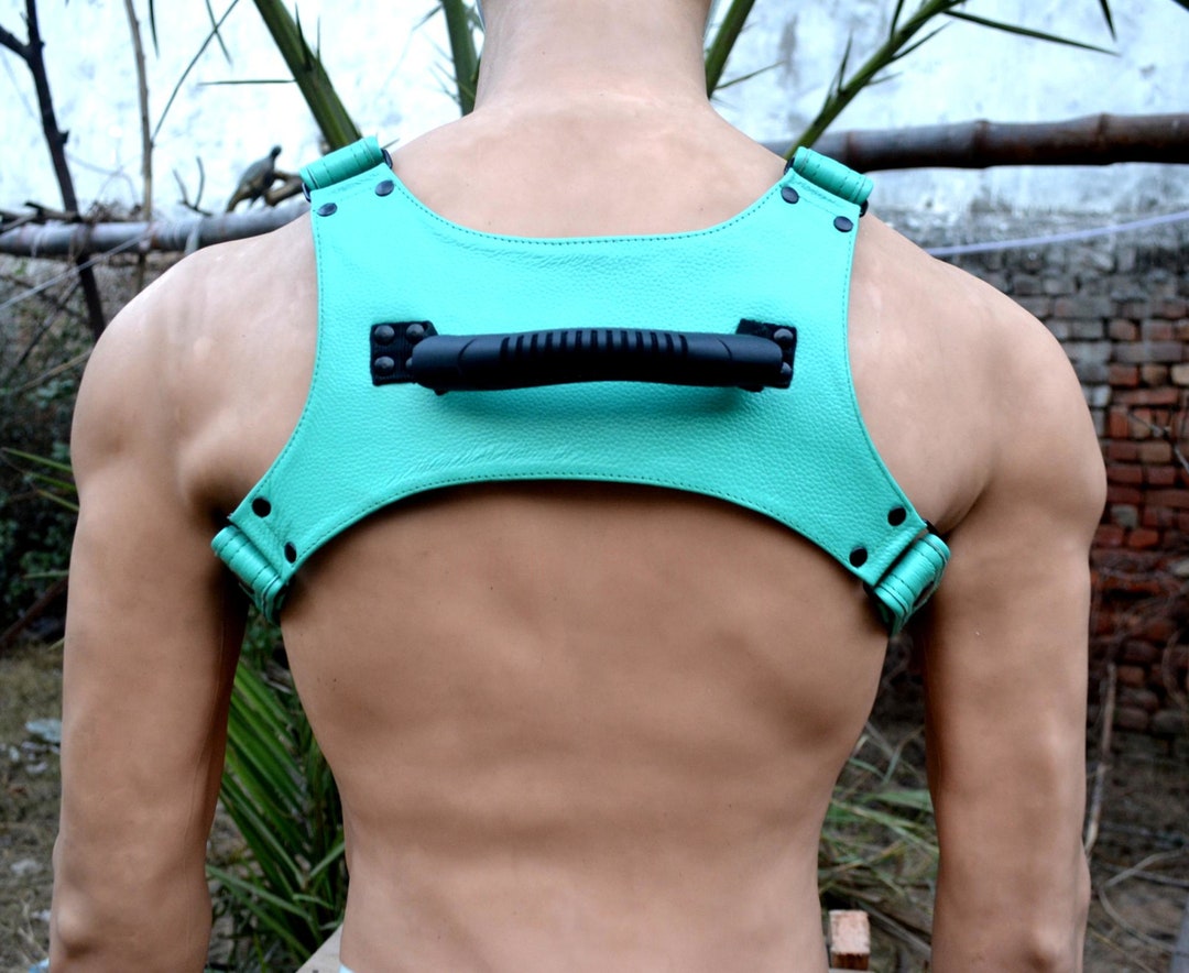 Men Body Harness Chest Harness With Handle on Back handler Etsy