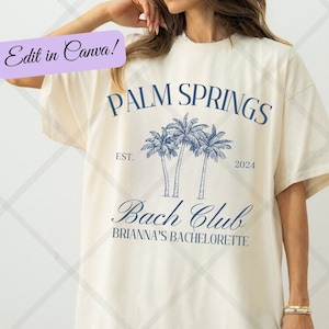 Beach Bachelorette Party PNG Template: Custom Location (Digital Download)