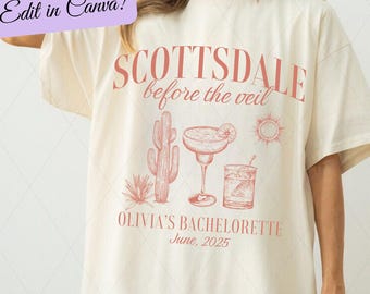 Scottsdale Before the Veil Template, Editable Scottsdale Before the Veil PNG, Custom Scottsdale Bach Logo, Scottsdale Digital Download