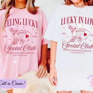 Lucky in Love Bachelorette PNG Template: Las Vegas Logo (Digital Download)