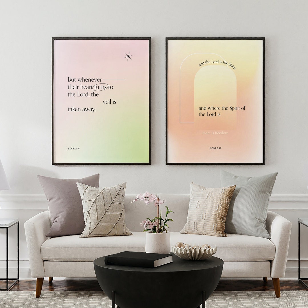 Christian Wall Art Aesthetic Digital Download Print, Bible Verse Faith ...