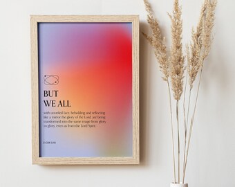 Christliche Wand Kunst ästhetischer digitaler Download Druck, Bibel-Vers Glaube Trendy Wohnkultur Geschenk