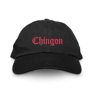 Chingon Old English Dad Hat - Unstructured Baseball Cap - Latina - Heritage - Proud Latina - Patriotic - Latina AF - Old English - Toxica
