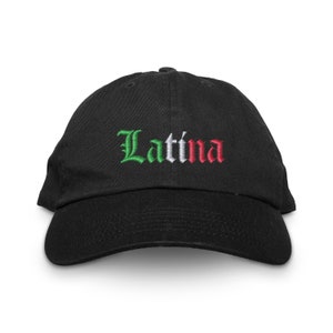 Latina Dad Hat - Gift for her - Latina Cap - Hats & Caps - Embroidered Dad Cap - Latina - Embroidered Hat - Latina Hats - Galentines Day