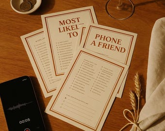 Most Likely To and Phone a Friend Bachelorette Games | TikTok Viral Hen Party Bundle | Printable Bridal Party Games Digital Download