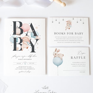 Lamb Baby Shower Invitation, Instant Download, Gender Reveal Party Invitation Template, Sheep Baby Shower Invite, Little Lamb Shower Digital