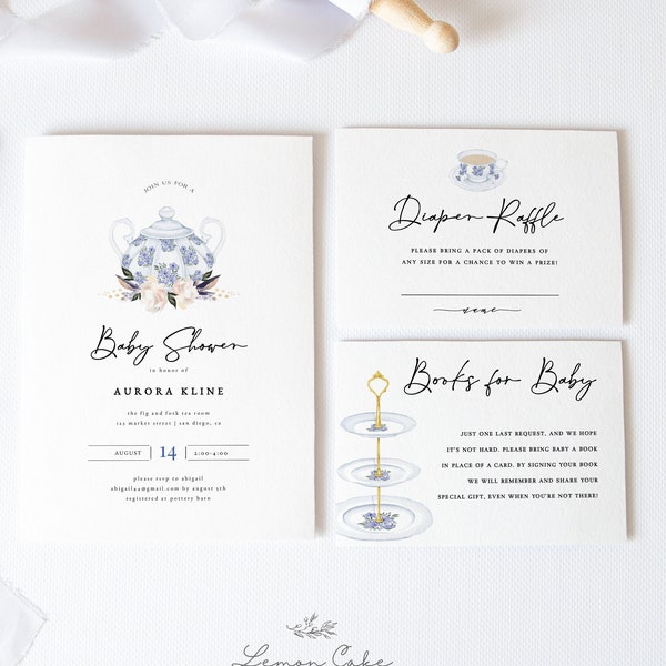 Baby Shower Lavender Tea Party Etsy